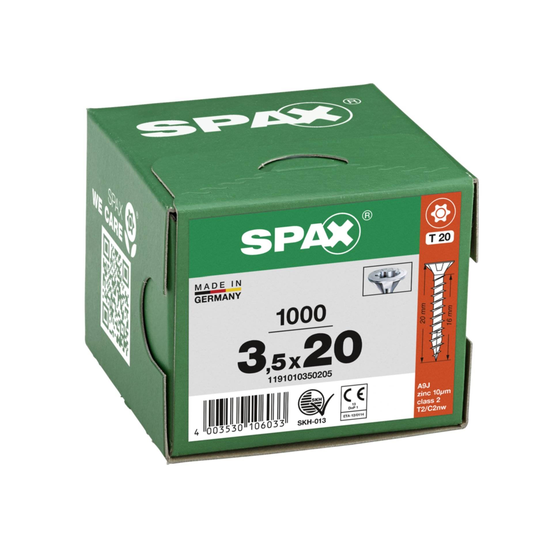 SPAX SeKo T-STAR+ 3,5x 20 Wirox HP