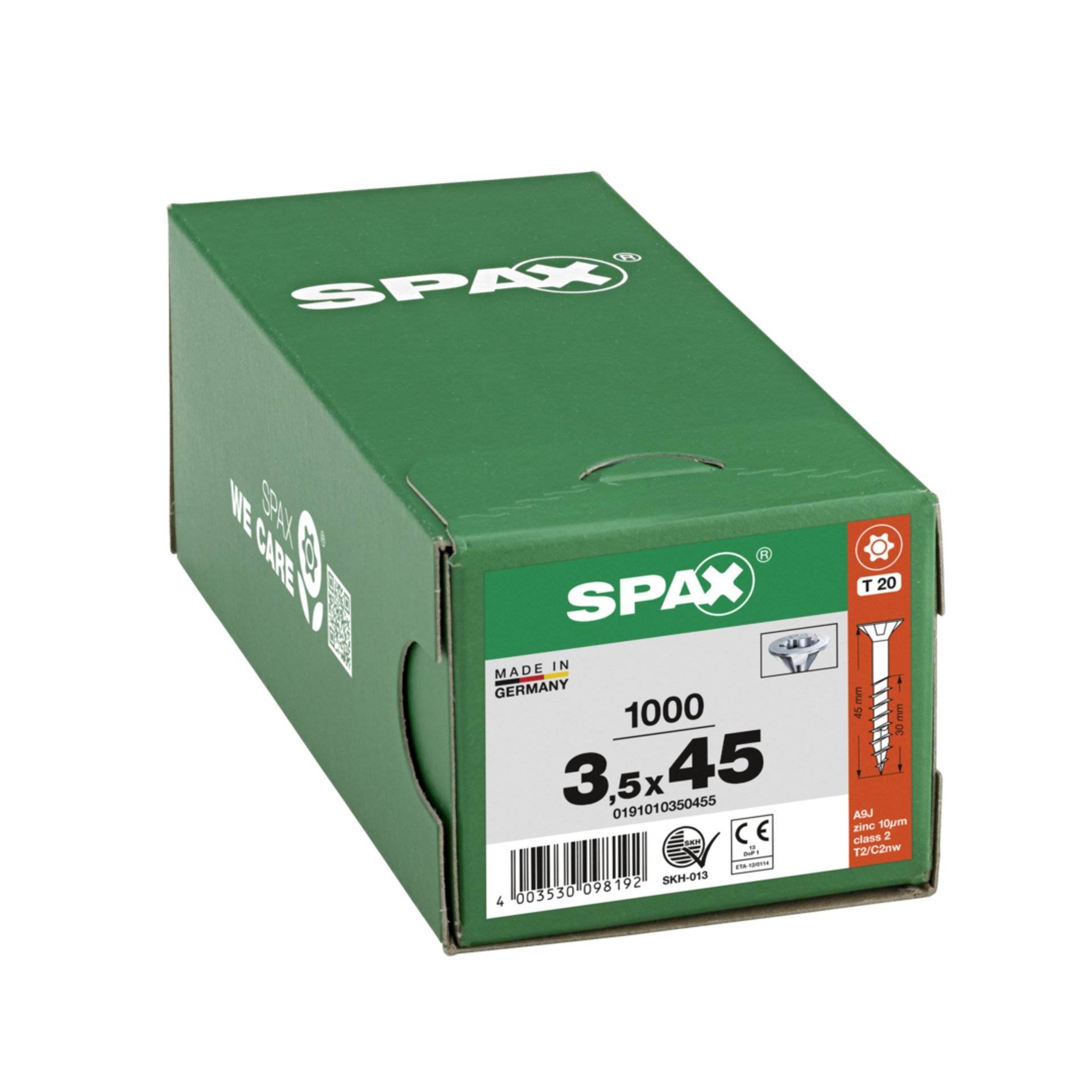 SPAX SeKo T-STAR+ 3,5x 45/30 Wirox HP