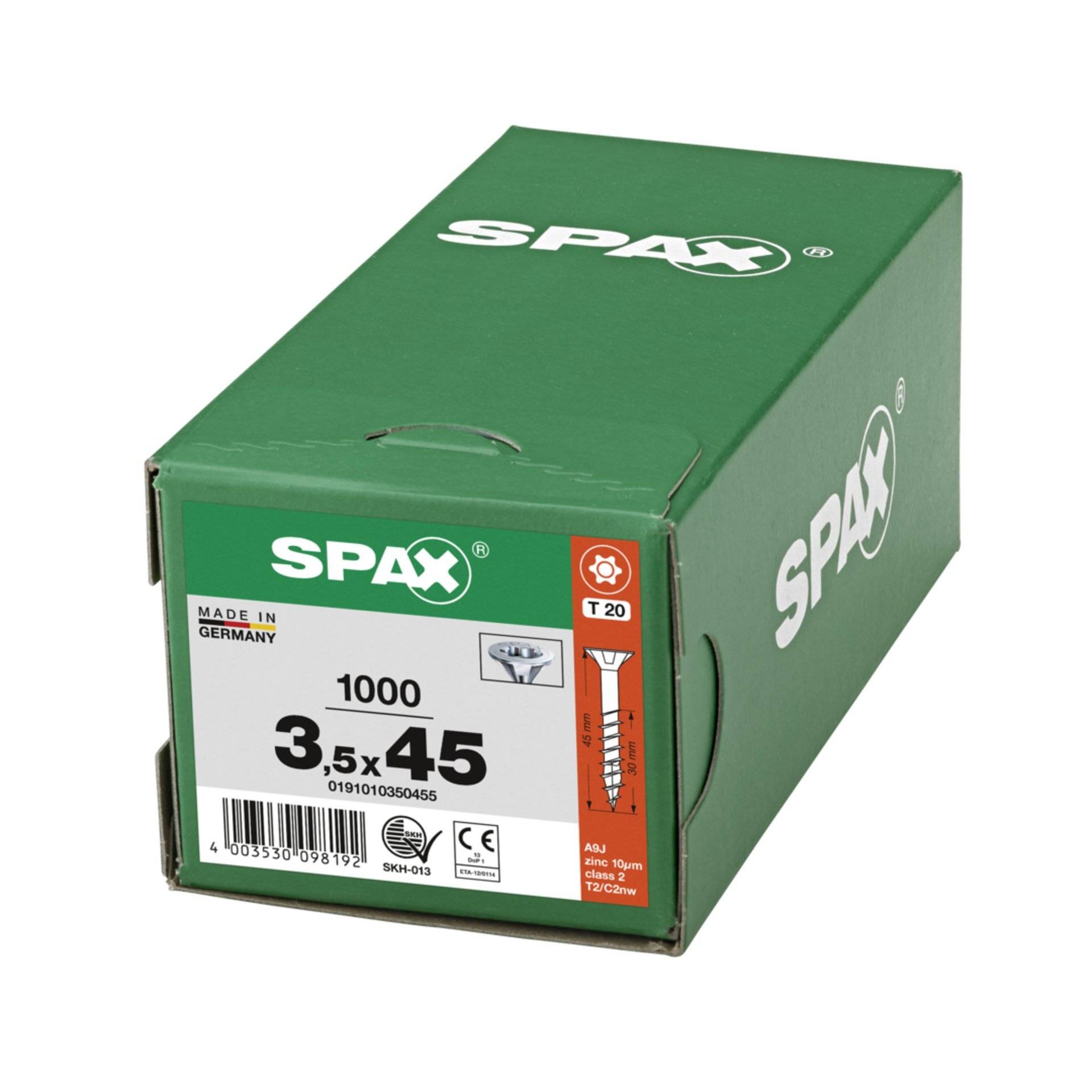 SPAX SeKo T-STAR+ 3,5x 45/30 Wirox HP