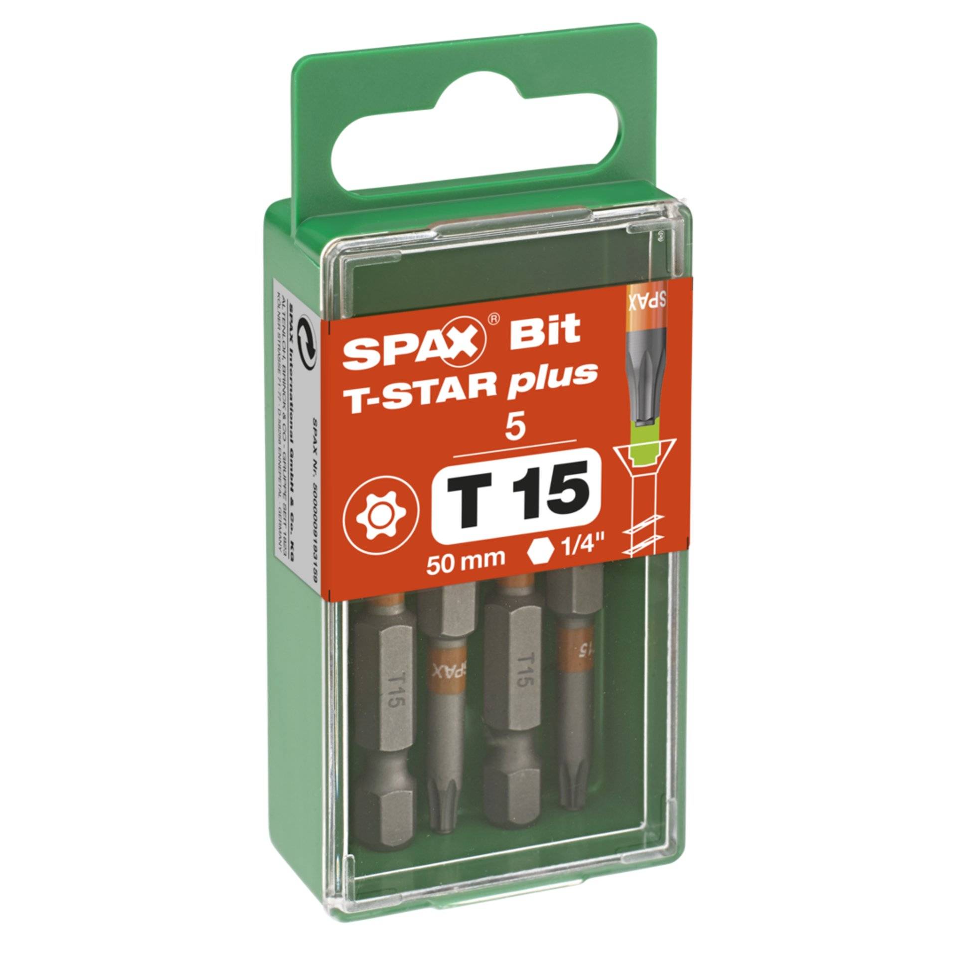 SPAX T15 T-STAR Plus Bits 5 St. 5000009193159