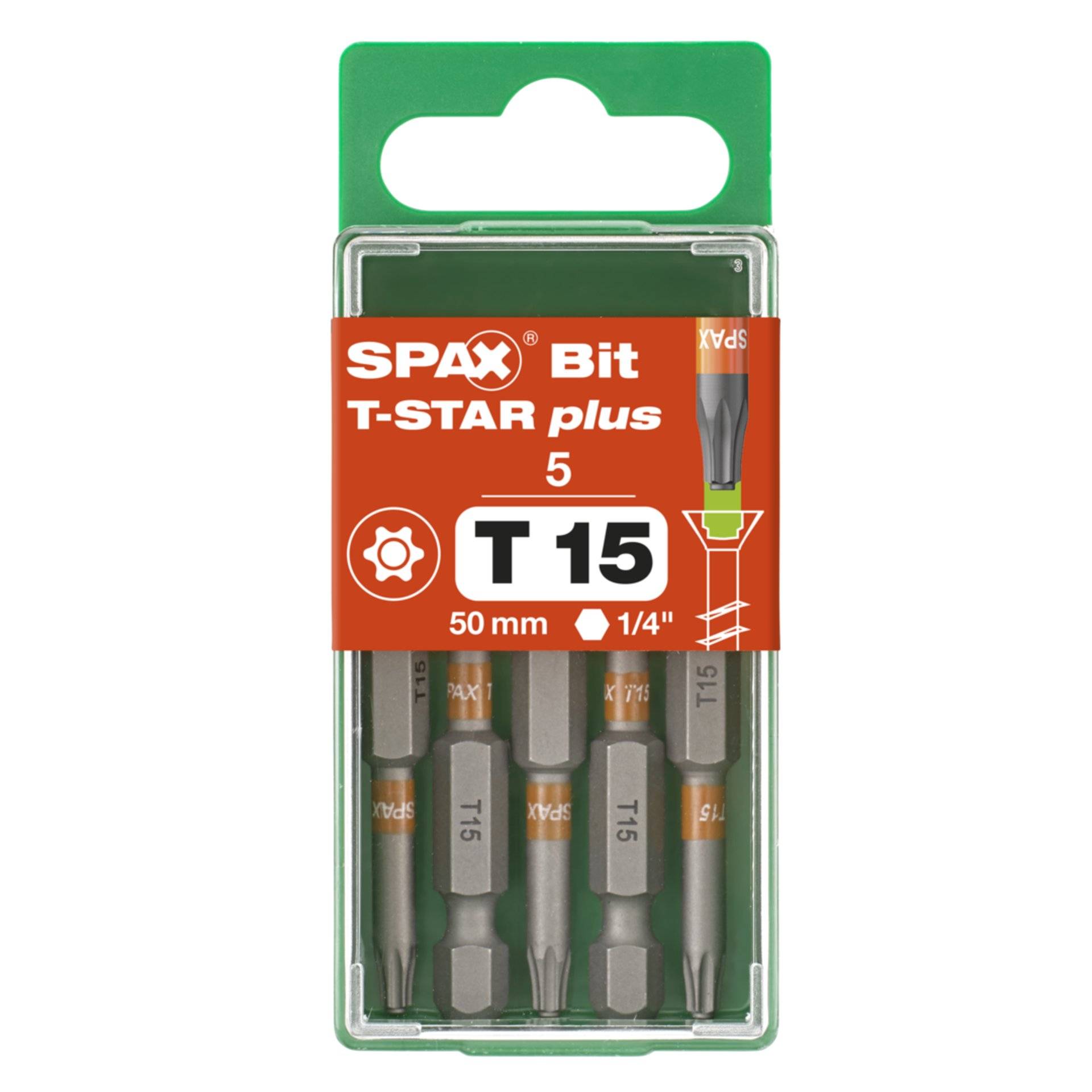 SPAX T15 T-STAR Plus Bits 5 St. 5000009193159