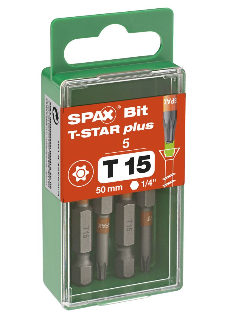 SPAX T15 T-STAR Plus Bits 5 St. 5000009193159