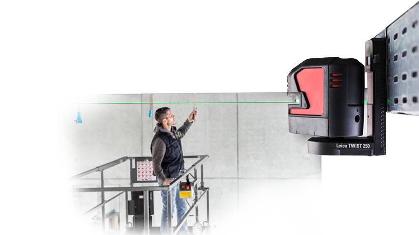 Leica Lino L2Gs - grüner Kreuzlinienlaser mit magnetischem Adapter TWIST 250 und Etui