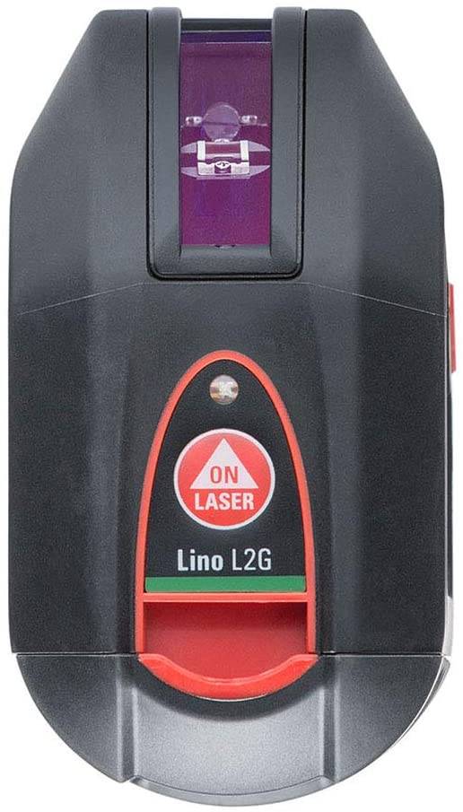 Leica Lino L2Gs - grüner Kreuzlinienlaser mit magnetischem Adapter TWIST 250 und Etui