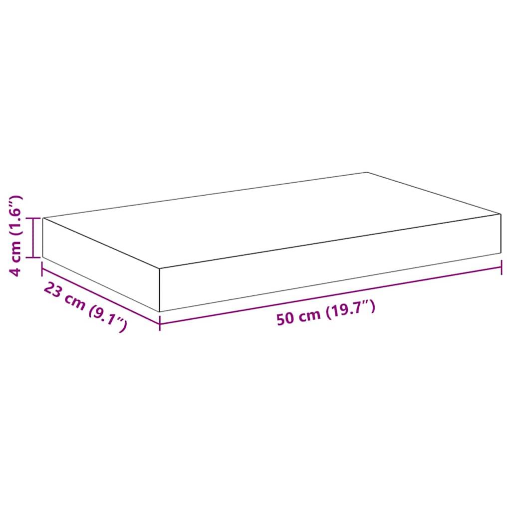 vidaXL Schweberegal Eichen-Optik und Weiß 50x23x3,8 cm MDF
