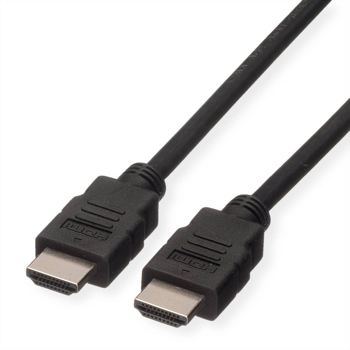 ROLINE GREEN HDMI High Speed Kabel mit Ethernet, TPE, schwarz, 3 m