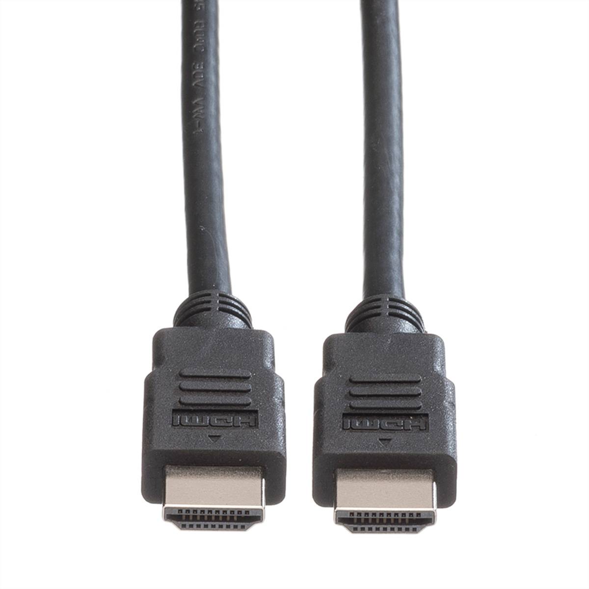 ROLINE GREEN HDMI High Speed Kabel mit Ethernet, TPE, schwarz, 3 m