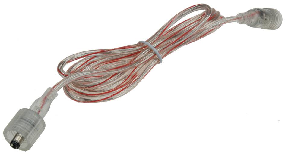 ChiliTec 19401 Anschlusskabel für LED-Stripes IP44 5,5mm Koax, 1,5m, Koax-Stecker/Kupplung