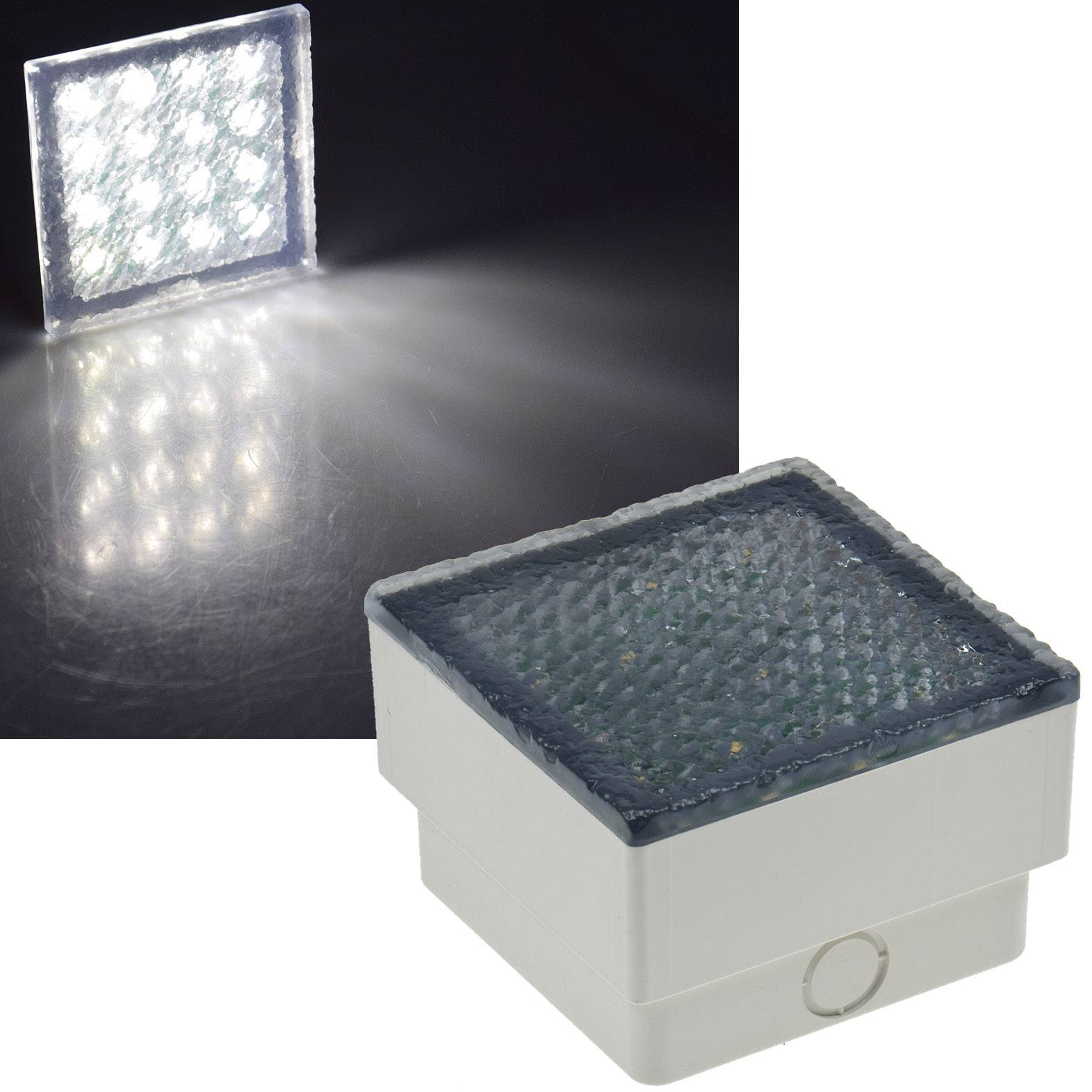ChiliTec - LED Pflasterstein BRIKX 10 neutralweiß 10x10x7cm