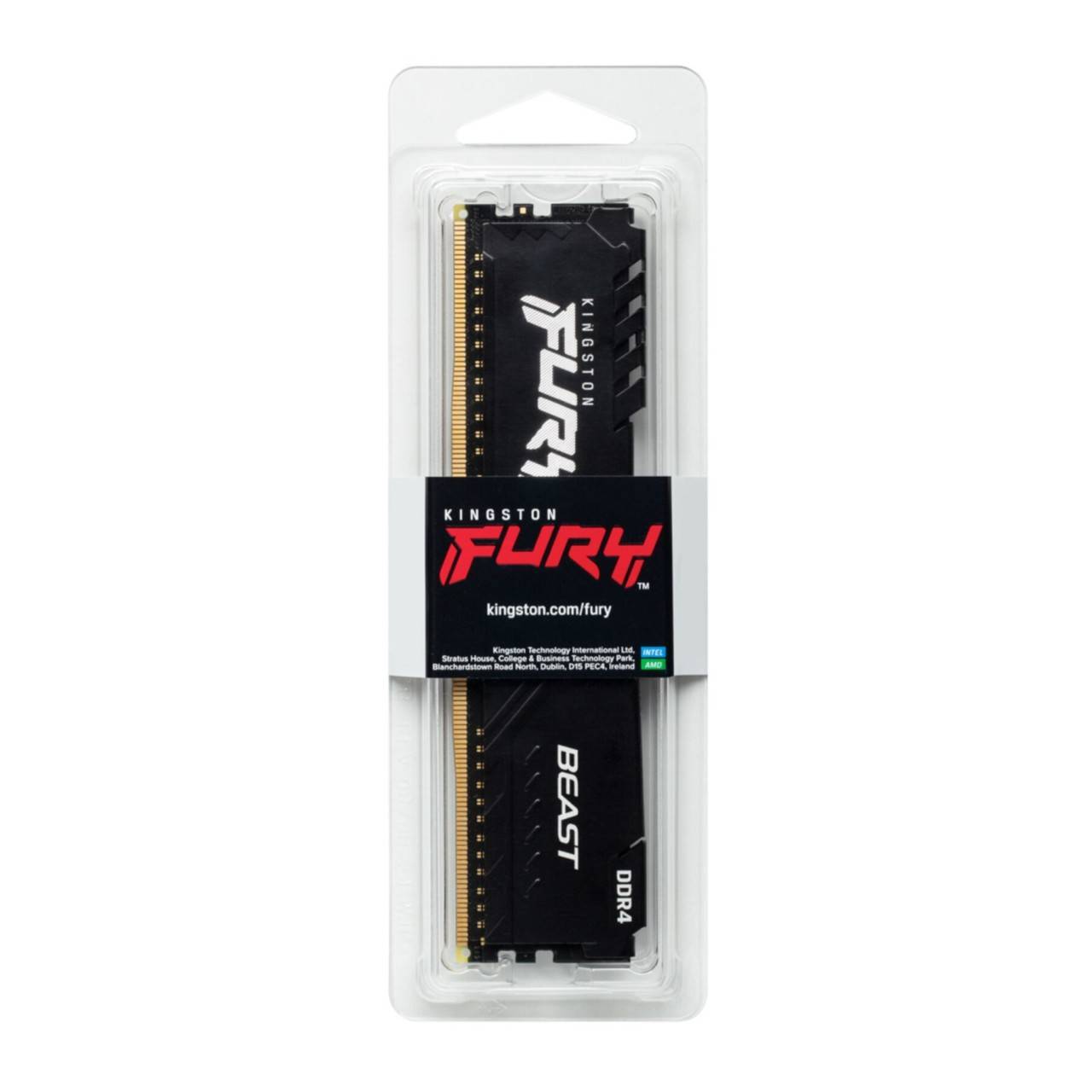 Kingston FURY Beast PC-Arbeitsspeicher Modul DDR4 16 GB 1 x 16 GB Non-ECC 3200 MHz 288pin DIMM CL16 KF432C16BB1/16