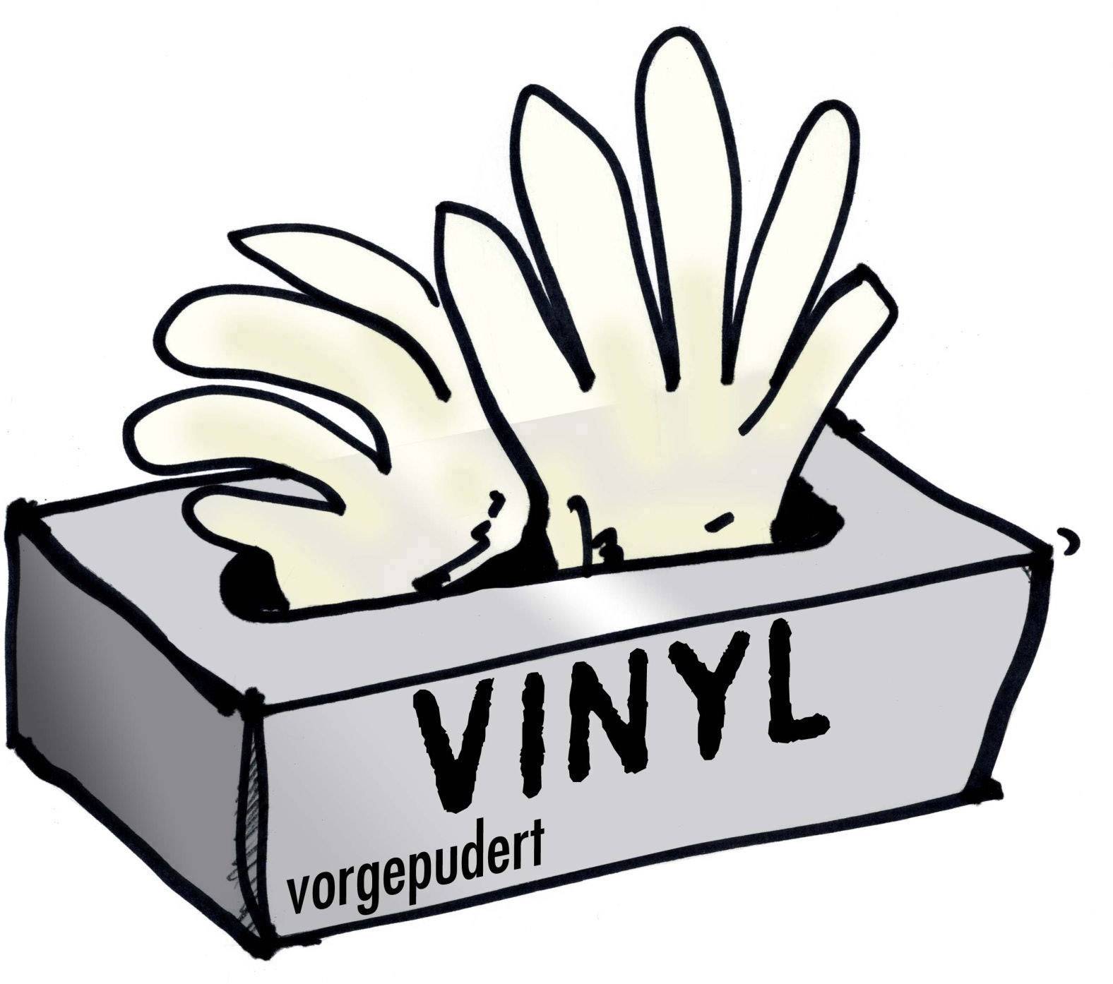 L+D 14692 100 St. Vinyl Einweghandschuh Größe (Handschuhe): 10, XL EN 455