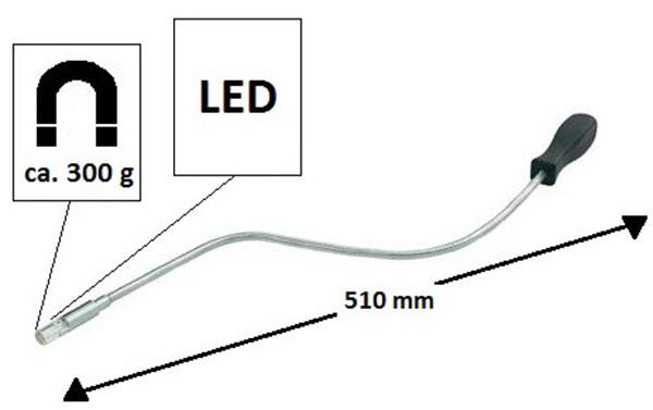 Basetech 820681 Magnetheber mit Licht Magnetheber