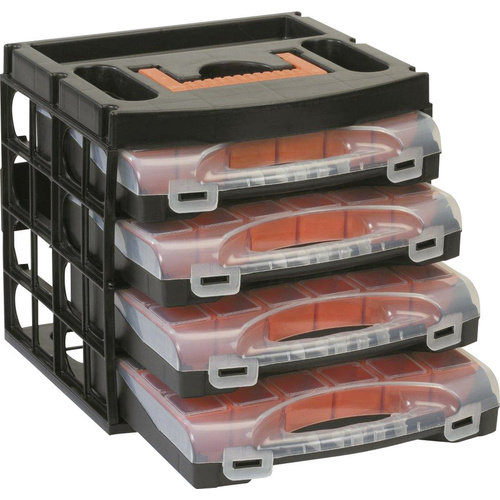 Alutec Assortment case set (L x W x H) 322 x 279 x 297 mm No. of compartments: 16 variable compartments 1 pc(s)