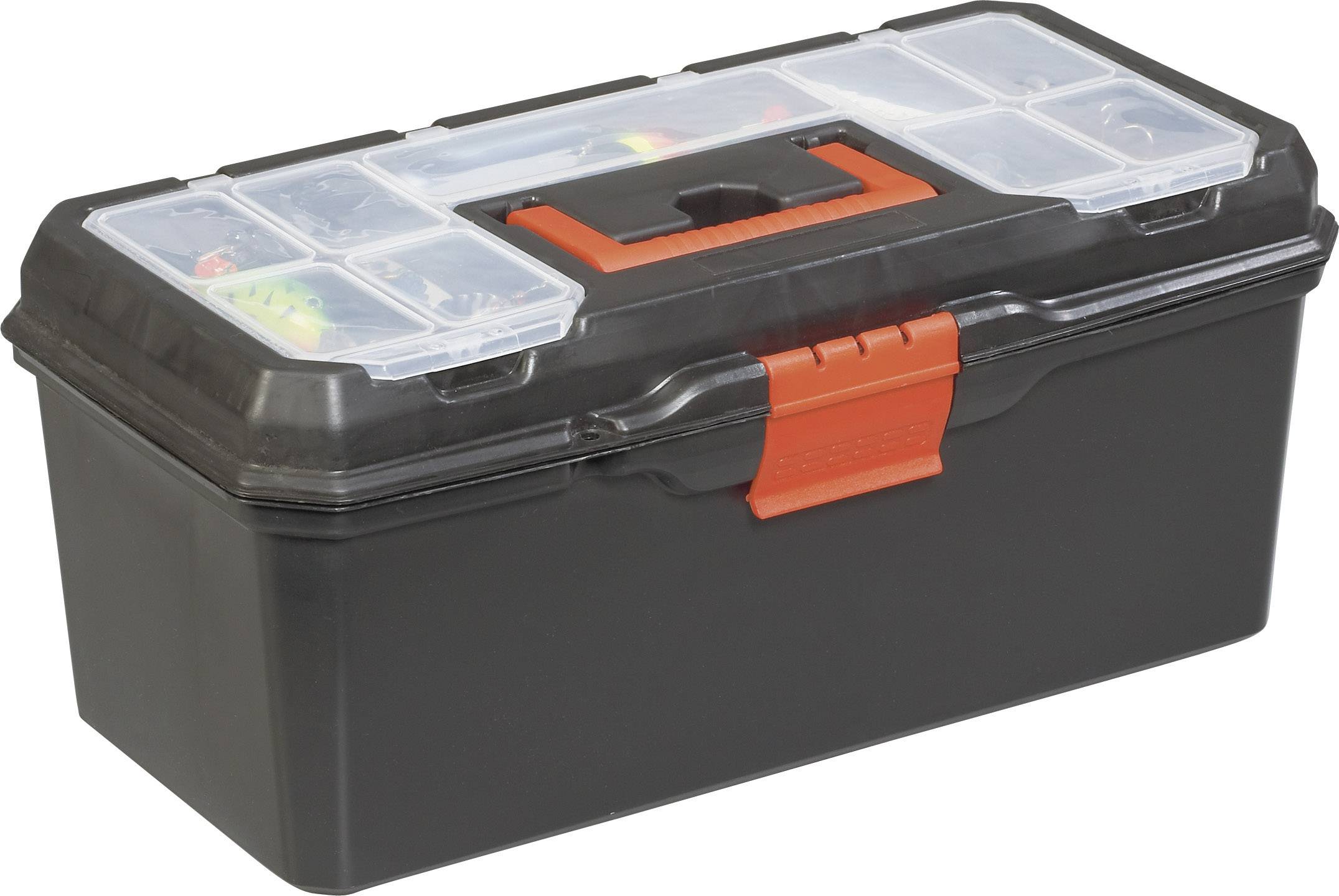 Alutec 56260 Werkzeugkasten unbestückt Kunststoff Schwarz, Orange