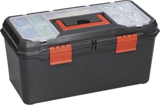 Alutec 56270 Werkzeugkasten unbestückt Kunststoff Schwarz, Orange