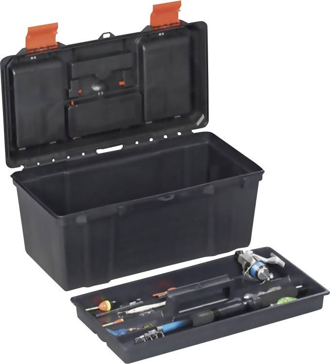 Alutec 56280 Werkzeugbox Schwarz, Orange