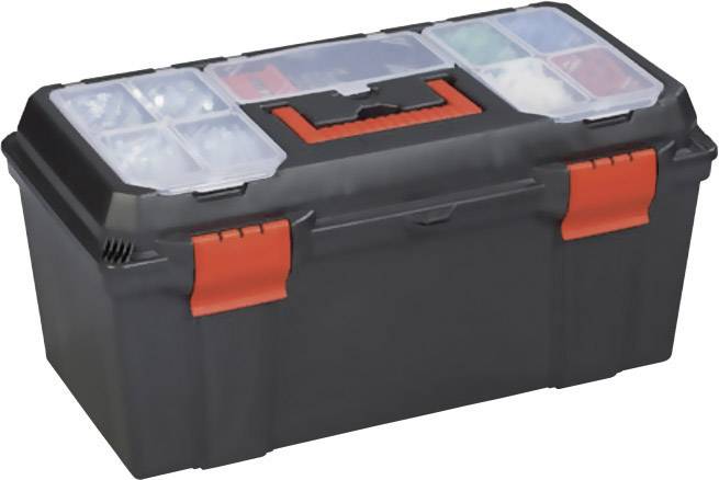 Alutec 56280 Werkzeugbox Schwarz, Orange