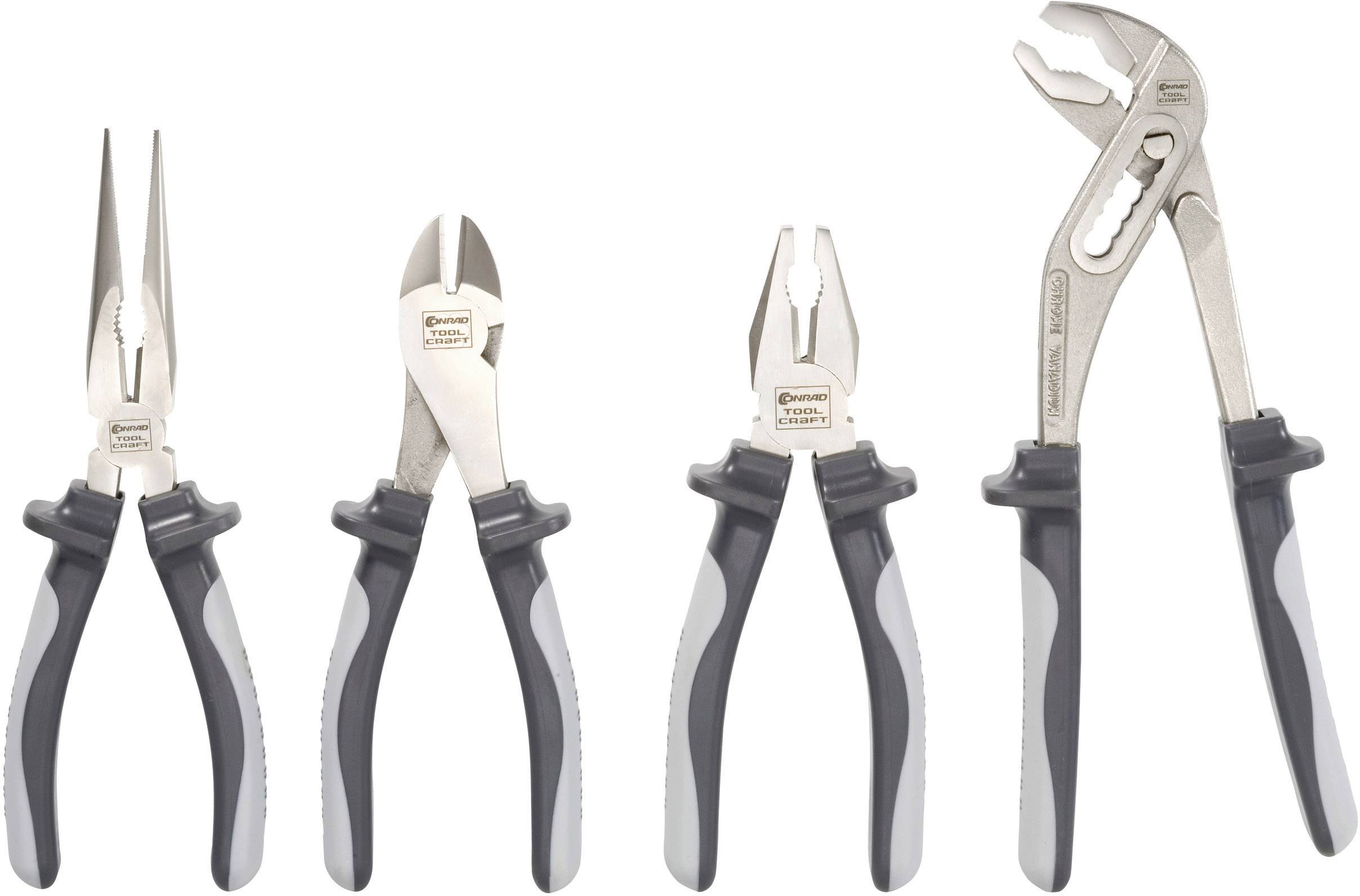TOOLCRAFT 814611 Werkstatt Zangen-Set 4teilig