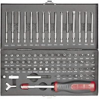 TOOLCRAFT HT02183 820952 Bit-Set 75teilig Schlitz, Innen-Sechskant, Clutch, Tri-Wing, TORQ, Innen-V TOOLCRAFT HT02183 820952 Bit-Set 75teilig Schlitz, Innen-Sechskant, Clutch, Tri-Wing, TORQ, Innen-V