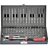 TOOLCRAFT HT02183 820952 Bit-Set 75teilig Schlitz, Innen-Sechskant, Clutch, Tri-Wing, TORQ, Innen-V TOOLCRAFT HT02183 820952 Bit-Set 75teilig Schlitz, Innen-Sechskant, Clutch, Tri-Wing, TORQ, Innen-V