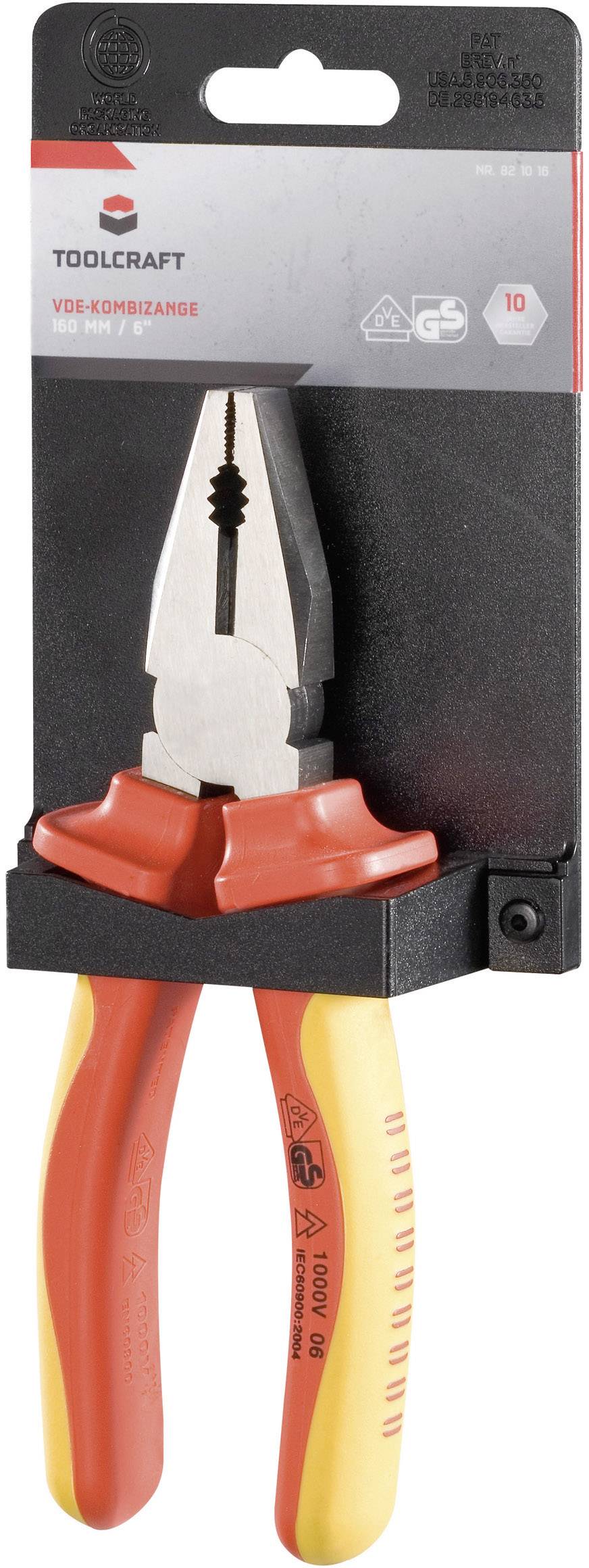 TOOLCRAFT 821016 VDE Kombizange 160mm