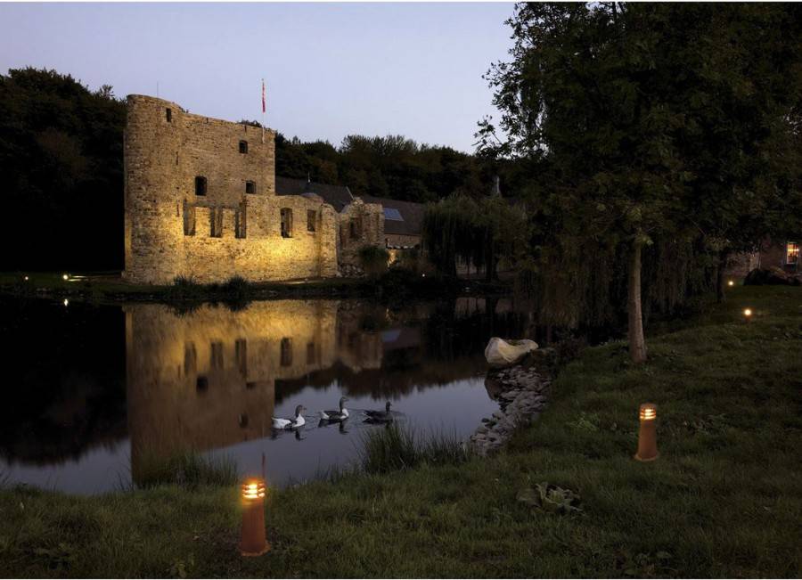 SLV 229020 Rusty Round 40 Außenstandleuchte Energiesparlampe E27 11 W Eisen (gerostet)