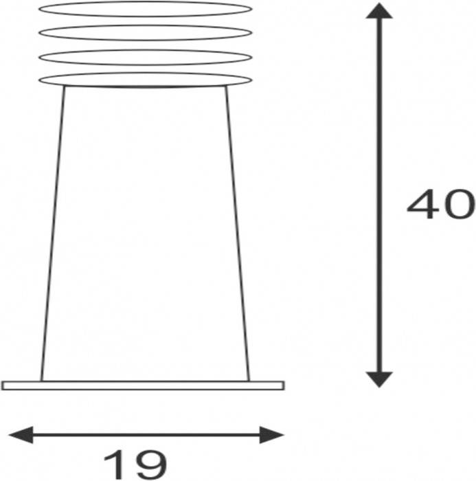 SLV 229020 Rusty Round 40 Außenstandleuchte Energiesparlampe E27 11 W Eisen (gerostet)