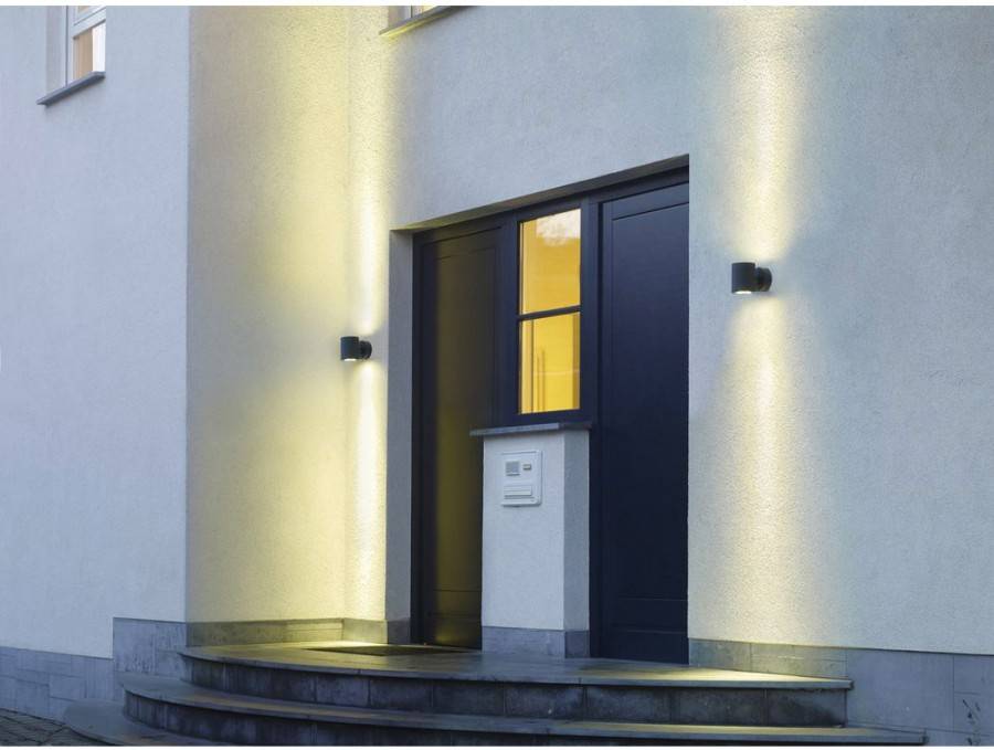 SLV Sitra Up & Down 230365 Außenwandleuchte Energiesparlampe GX53 18 W Anthrazit