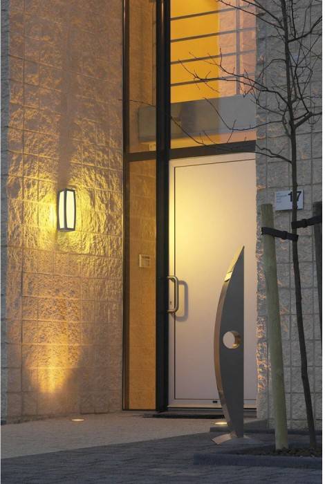 SLV Meridian 230045 Außenwandleuchte Energiesparlampe, LED E27 20W Anthrazit