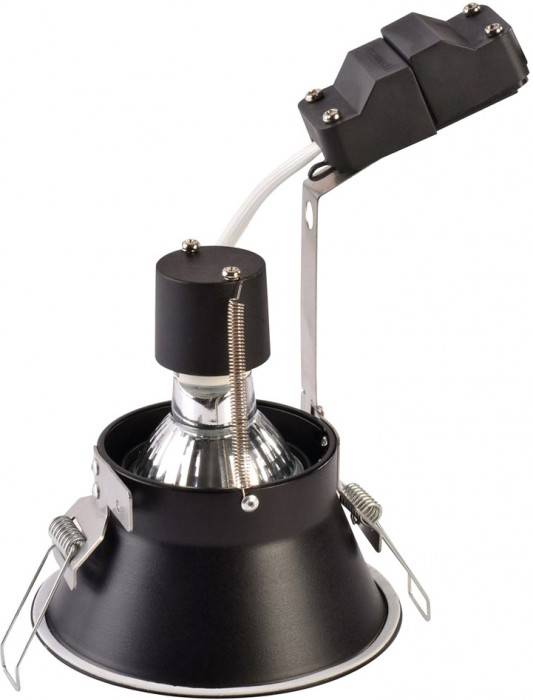 SLV 113160 Horn-O Einbauleuchte LED GU10 50W Schwarz (matt)