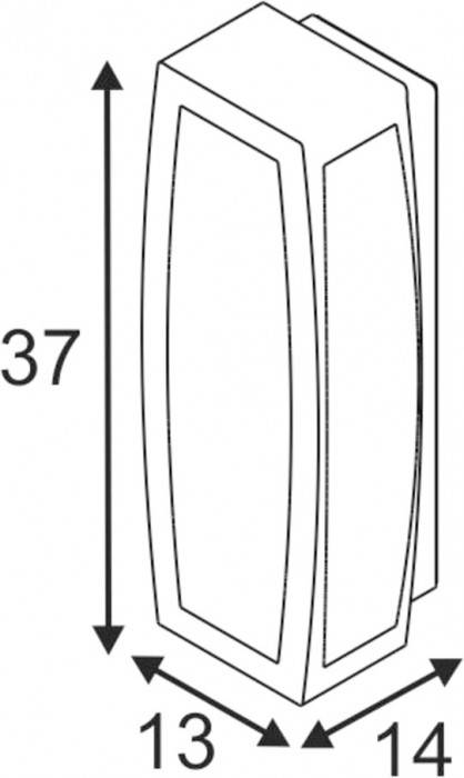 SLV 230655 LED-Außenwandleuchte Anthrazit