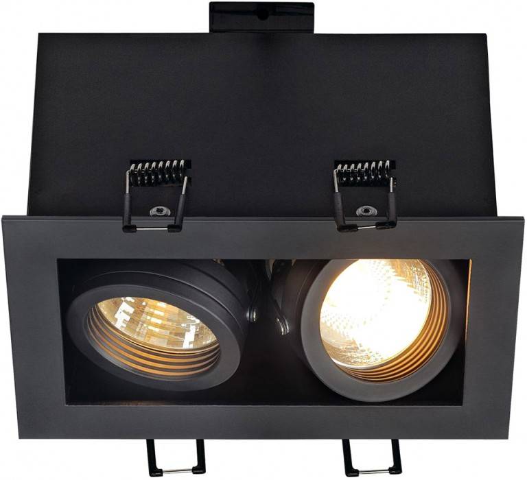 SLV 115520 Einbauleuchte GU10 Schwarz (matt)