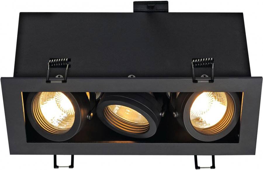 SLV 115530 Einbauleuchte GU10 Schwarz (matt)