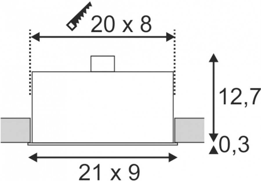 SLV 115530 Einbauleuchte GU10 Schwarz (matt)