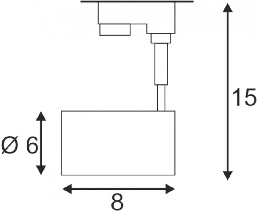 SLV BIMA 152230 Hochvolt-Schienensystem-Leuchte GU10 Schwarz (matt)