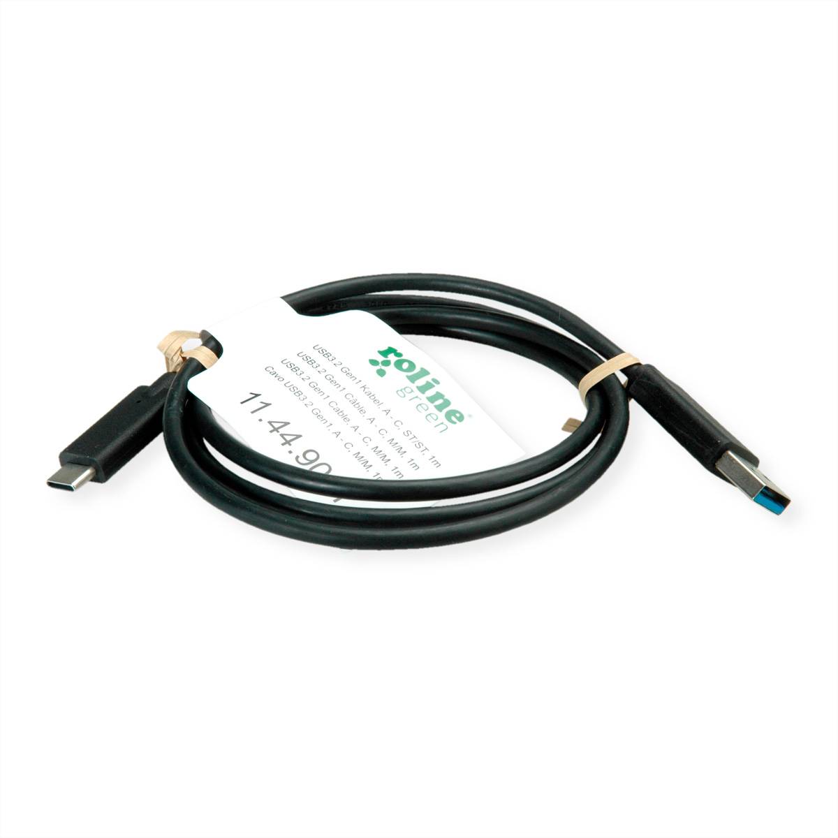 ROTRONIC-SECOMP Roline Green - USB-Kabel - USB-C (M) zu USB Typ A (M) - USB 3.2