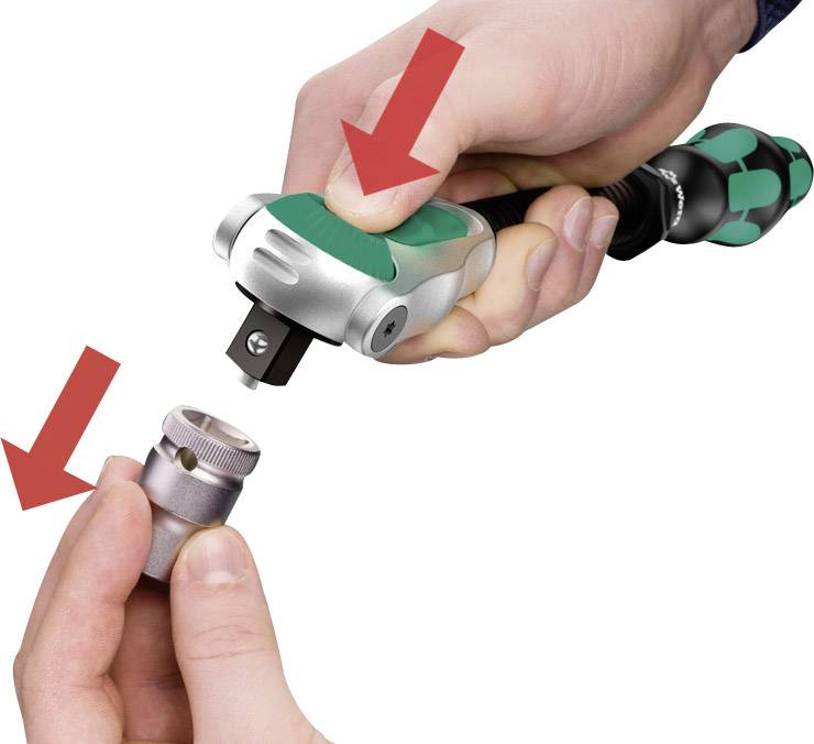 Wera 8000 B 05003550001 Zyklop-Knarre 3/8" (10 mm) 199mm