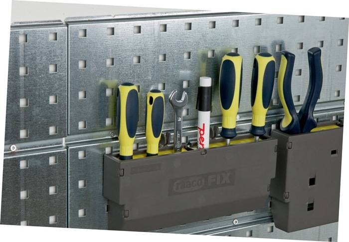 raaco 136839 Werkzeughalter raacoFix klein, 2 Stk je Set (L x B x H) 242 x 38 x 100 mm 1 St.