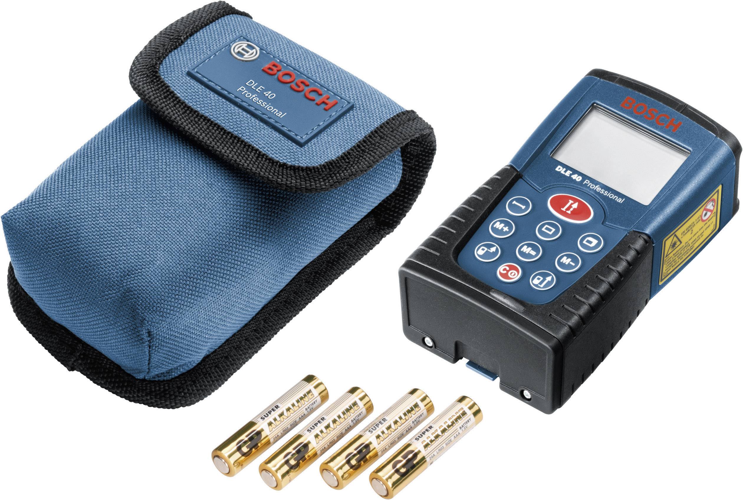 Bosch DLE 40 PROFESSIONAL Laser-Entfernungsmesser Stativadapter 6.3 mm (1/4") Messbereich (max.) (Details) 40 m