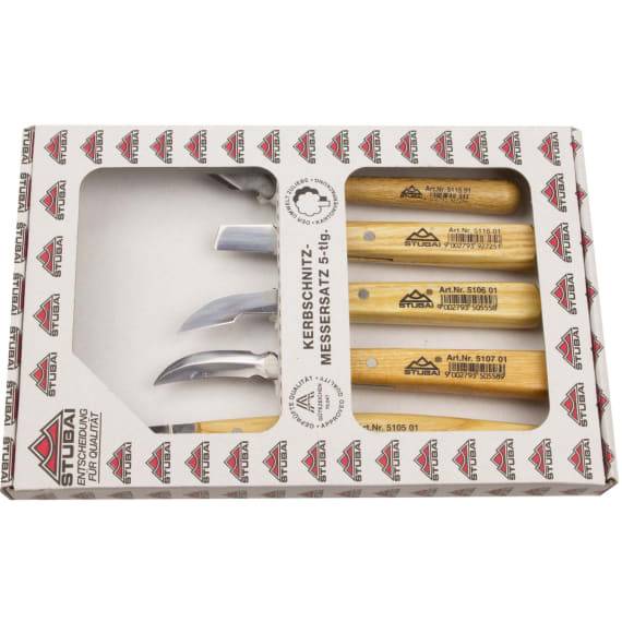 Stubai Kerbschnitzmessersatz 5-tlg.