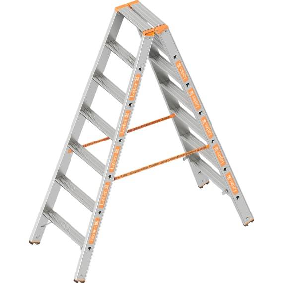 Layher Stufenstehleiter Topic 1043 Sprossen 2 x 7