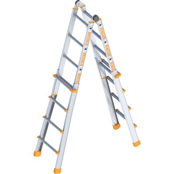 Layher Teleskopleiter Topic 1058 4x4 Sprossen, Länge