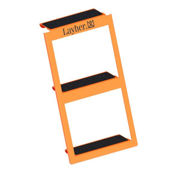 Layher Stufeneinhängetritt für Sprossenleitern, Holmhöhe 100 mm