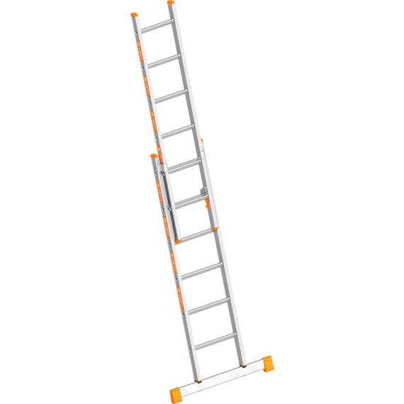 Layher Schiebeleiter Topic 1035 mit Traverse 1,75-2,95 m