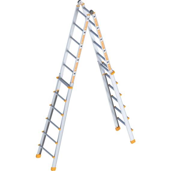 Layher Teleskopleiter Topic 1058 4x6 Sprossen, Länge