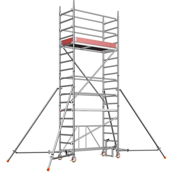 Layher Zifa Alu-Fahrgerüst P2 mit Gerüststützen Arbeitshöhe 5,61 m