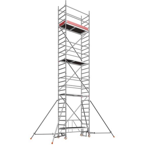 Layher Zifa Alu-Fahrgerüst P2 mit Gerüststützen Arbeitshöhe 8,61 m