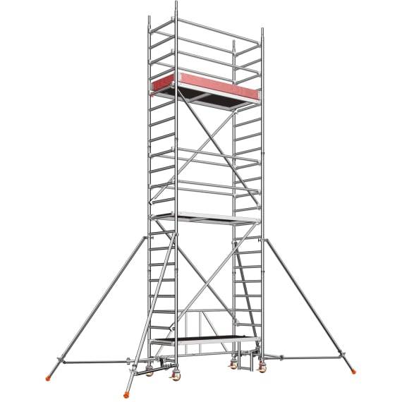 Layher Zifa Alu-Fahrgerüst P2 mit Gerüststützen Arbeitshöhe 6,61 m