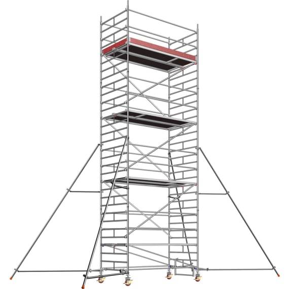 Layher UNI Breit Alu-Fahrgerüst P2 mit Gerüststützen Arbeitshöhe 9,2 m