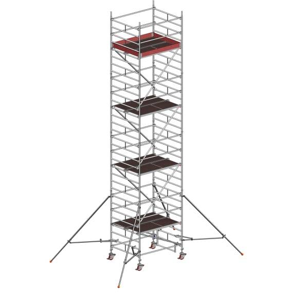 Layher UNI Kompakt Alu-Fahrgerüst P2 mit Gerüststützen Arbeitshöhe 9,2 m